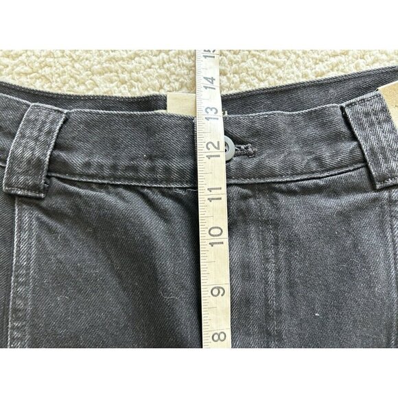 Madewell Trouser The Perfect Wide Leg Jean Seam Edition Black Naylor Wash Sz 30 - Picture 16 of 16